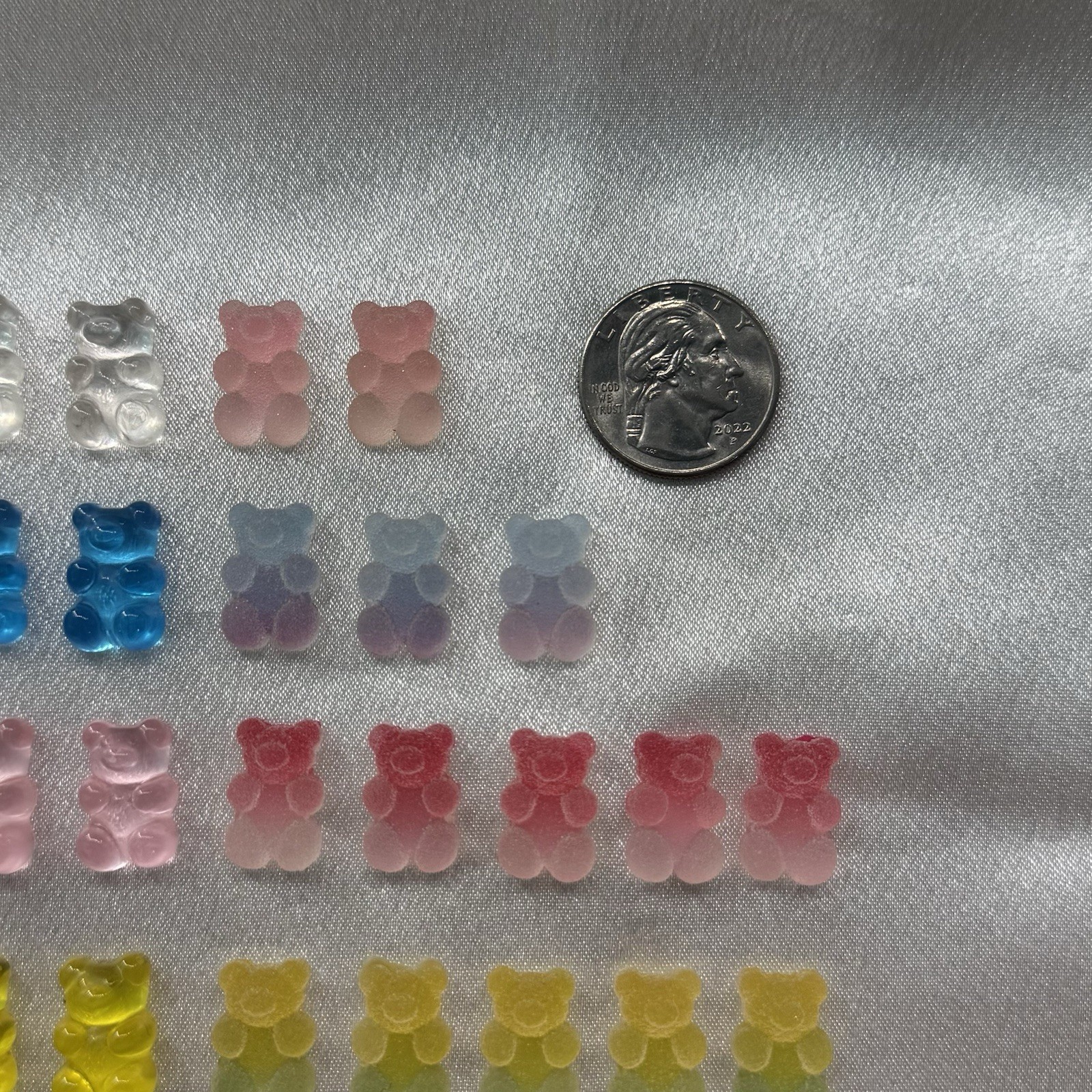 Gummy Bear Nail Charms Kawaii 3D Nail Art Decorations Candy Resin and Crafts