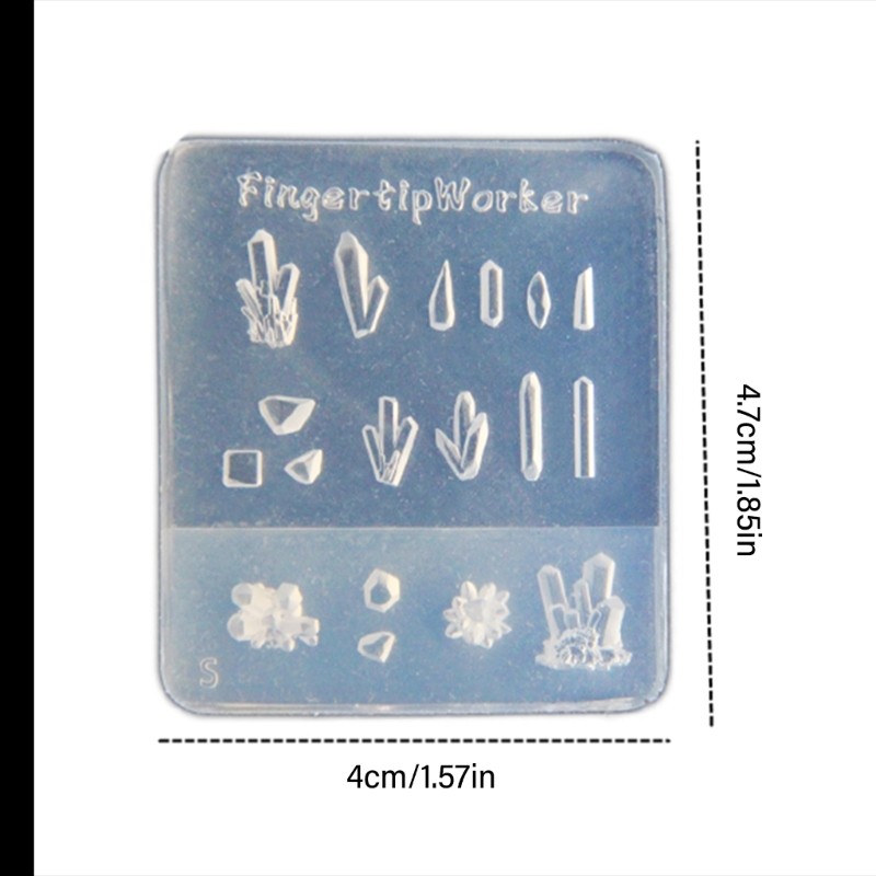 Flexible Nail Art Mold Crystal Stone Manicure Mould for Nail Art Enthusiasts