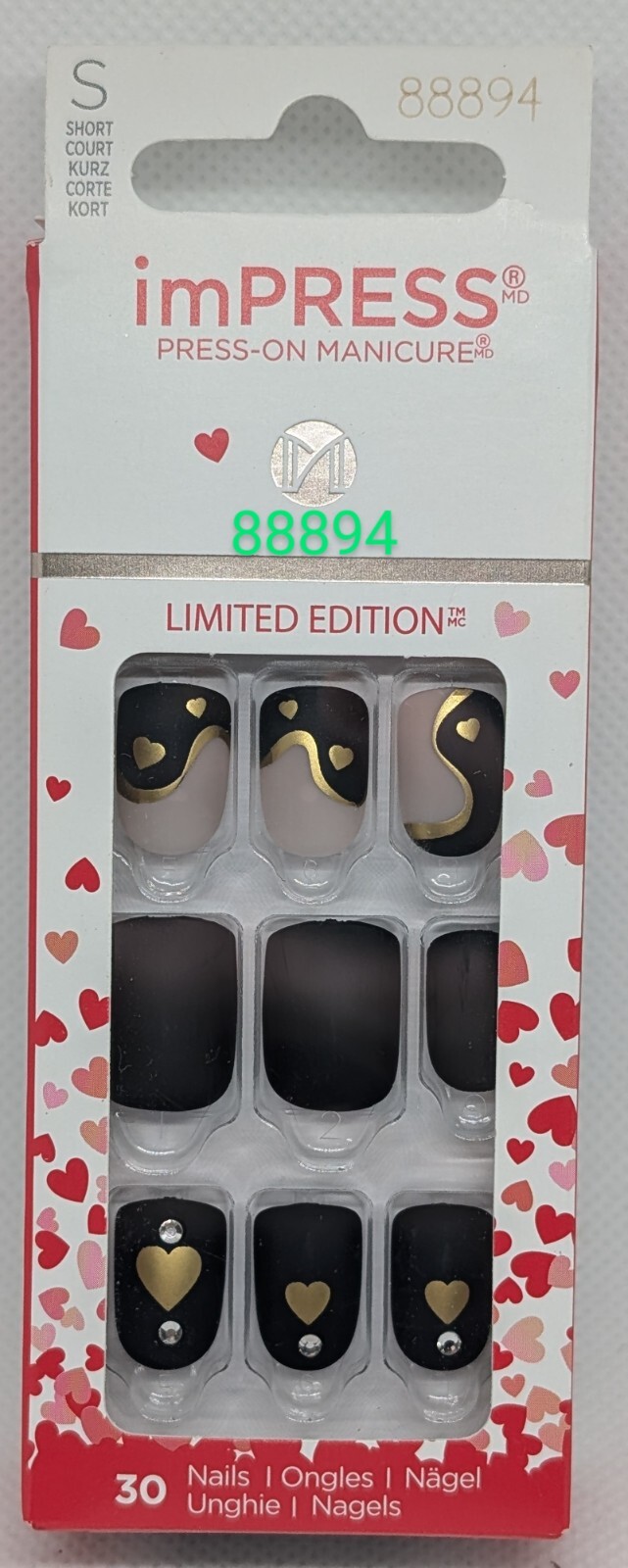 KISS imPRESS Press-On Manicure Nails, Short – You Choose One