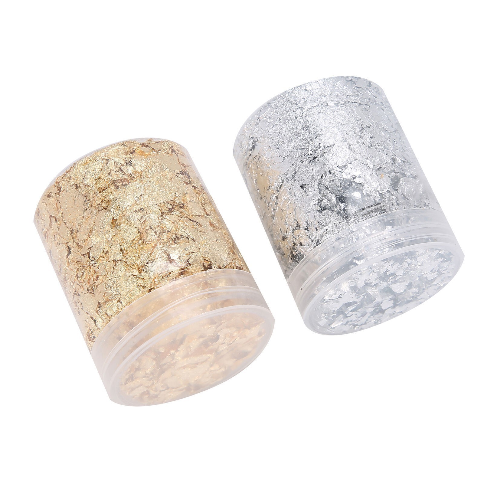 Nail Art Shiny Gold Foil DIY Gold Flakes Glitter Decoration 5g X 2 Bottles