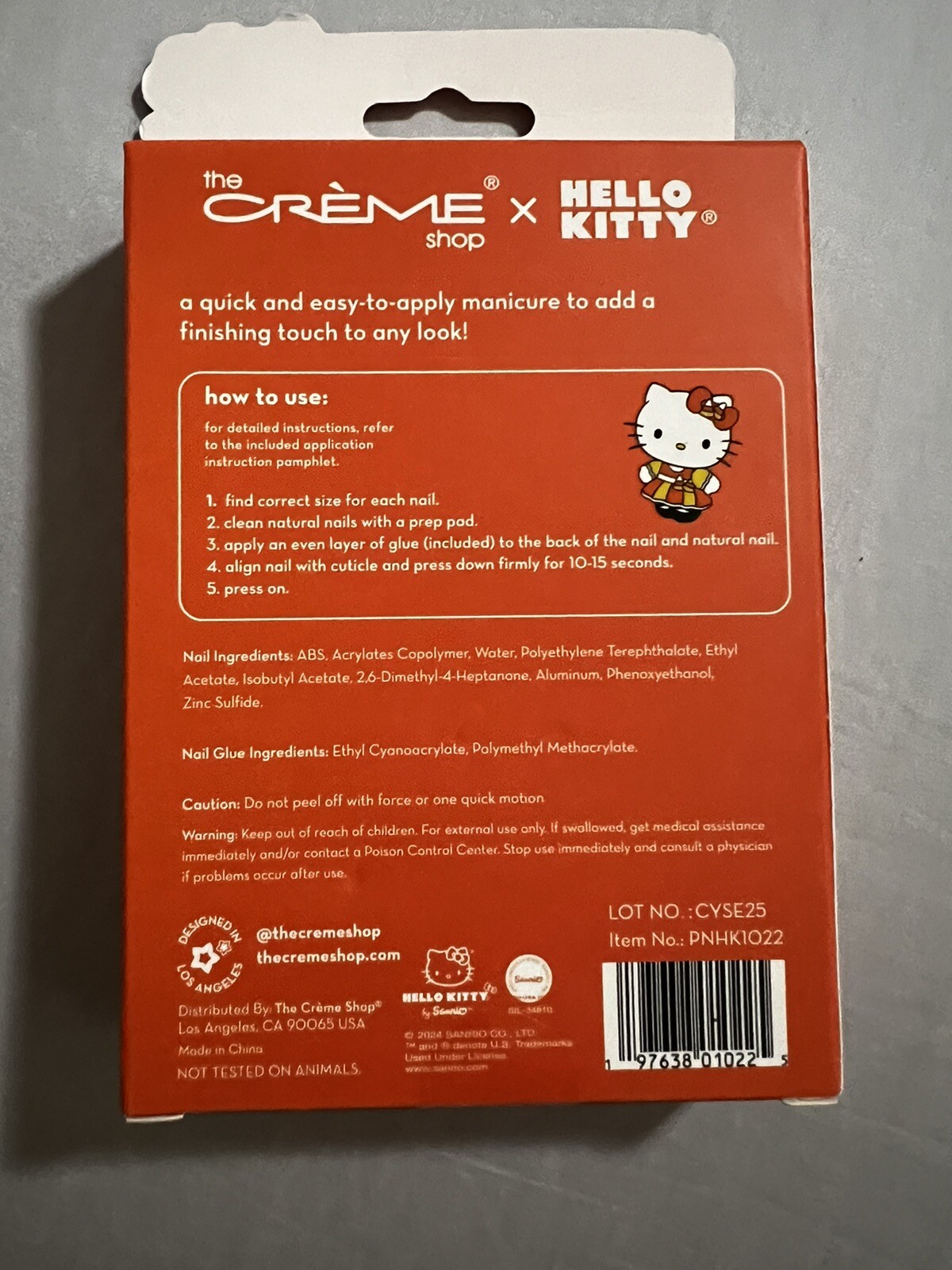 The Crème Shop X Hello Kitty Halloween Press On Nails