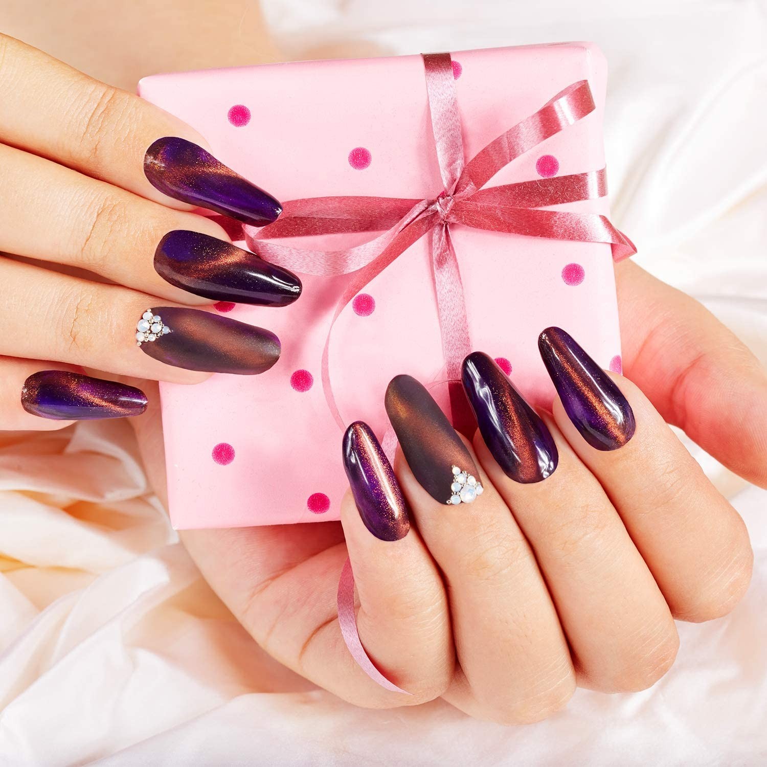 11Pcs Nail Magnet, Cat Eye Magnets for Nails, Nail Polish Magnet Stick 3d Nai…