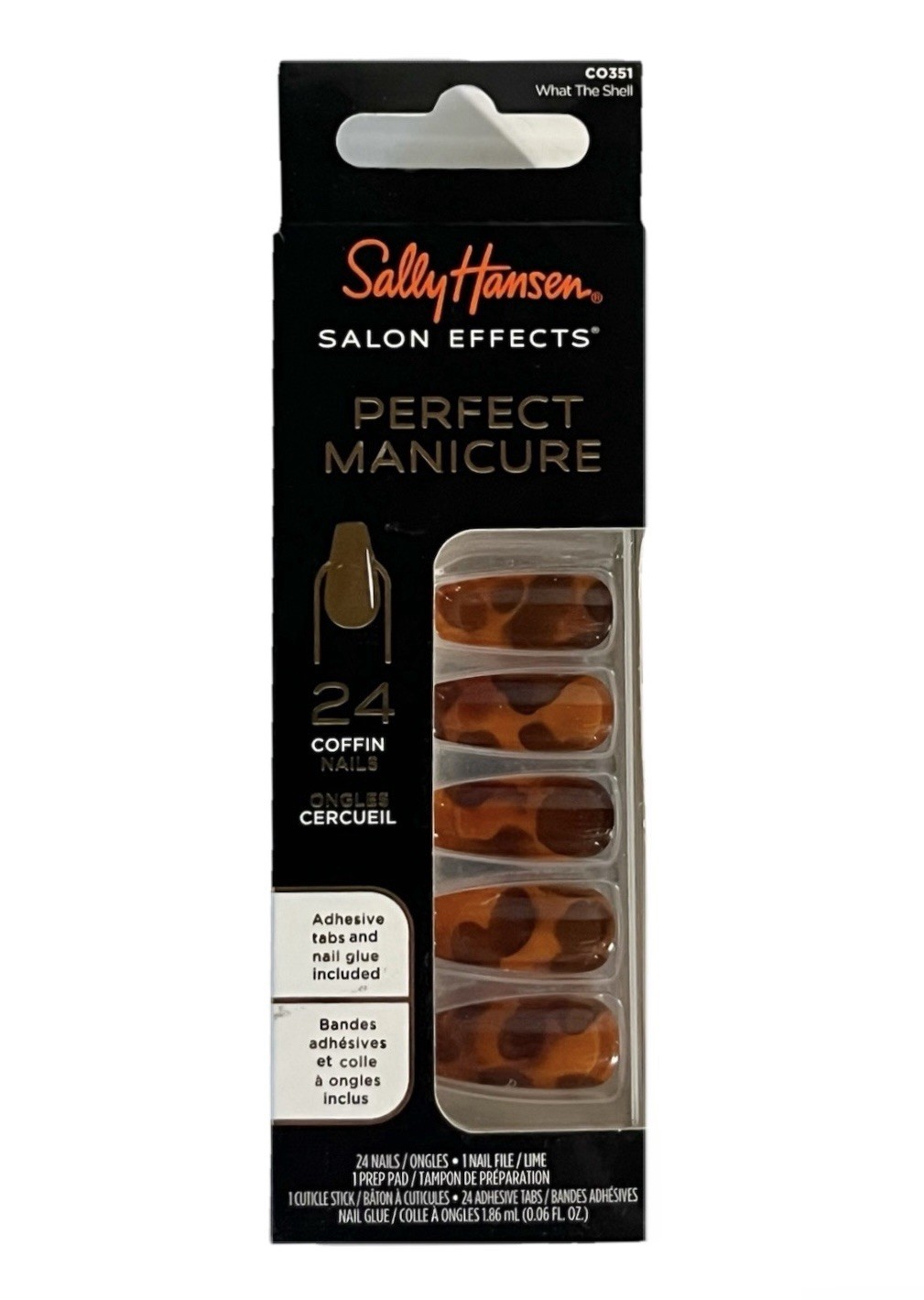 Sally Hansen Salon Effects Perfect Manicure Medium Coffin 2 Pack Assorted Set