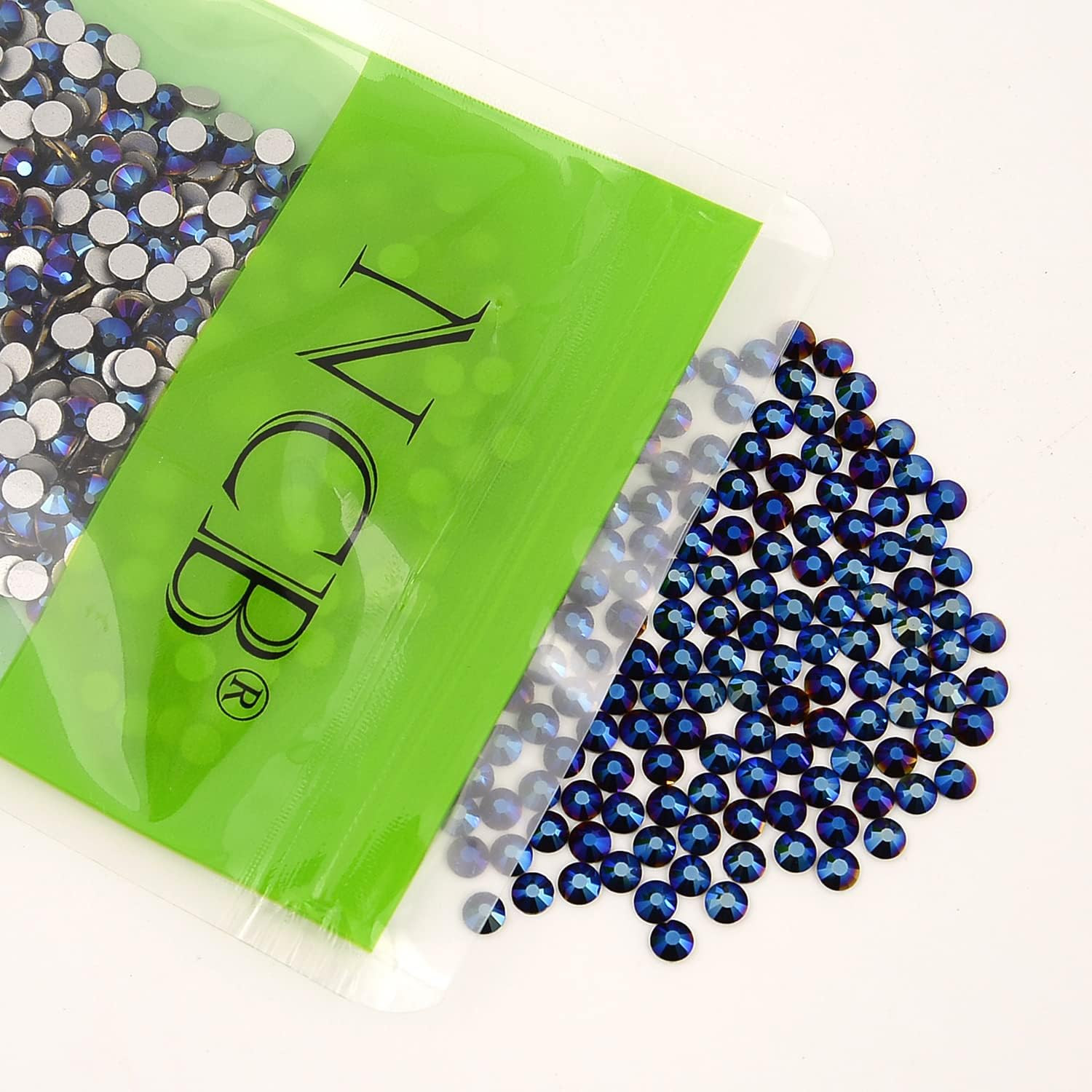 Nancybeads 2000Pcs Flatback round Glass Nail Art Rhinestones Crystal for DIY Mak
