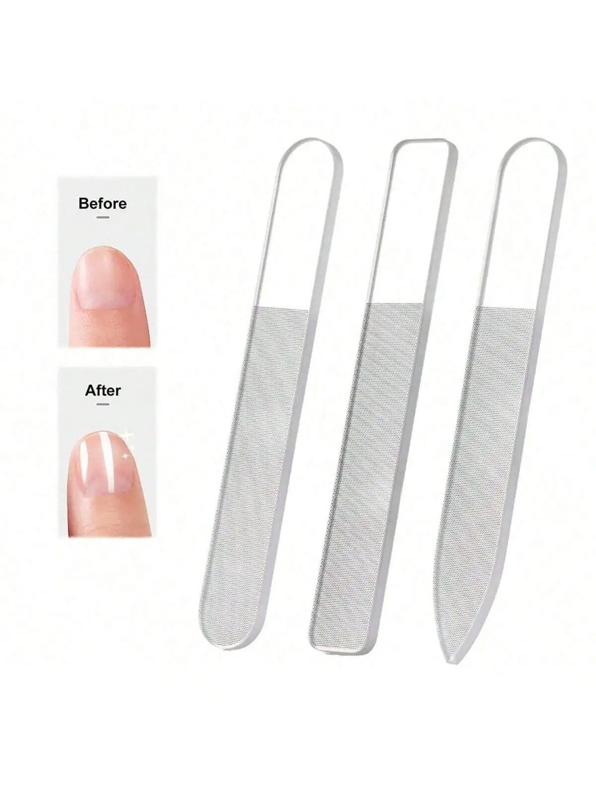 Nano Glass Nail File Professional Polishing Transparent Manicure Tools