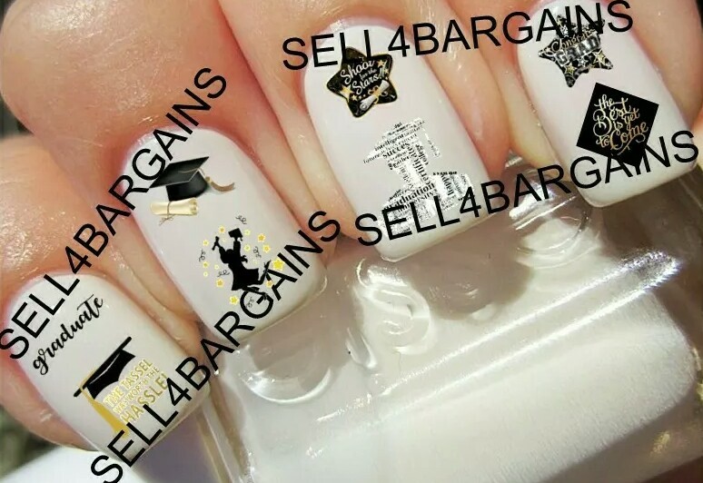 🎓 CLASS of 2026 Graduation Grad Graduate》8 DIFFERENT DESIGNS》Nail Art Decals