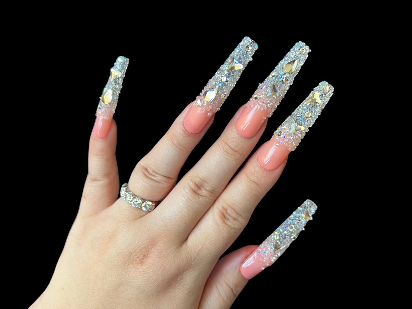 Luxurious Handmade Acrylic Press On Nails – A5 – High Quality, Reusable