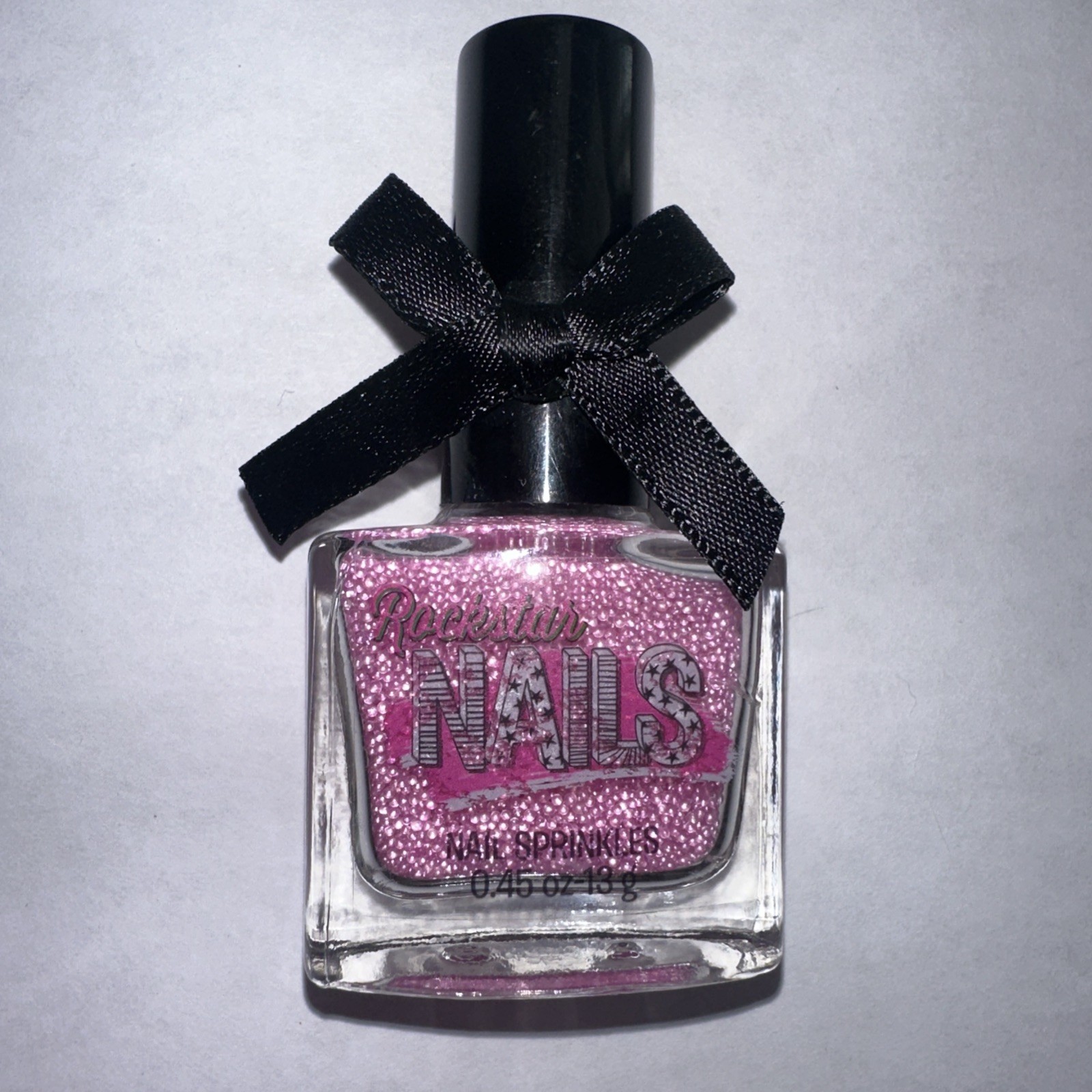 Pink Nail Sprinkles For Caviar Effect. Small Glass Pearls. .45 Oz