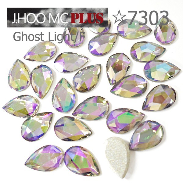 J.HOO Crystal 7303 Pear Flat Back Rhinestones 8×5mm Nail Art (10pcs)