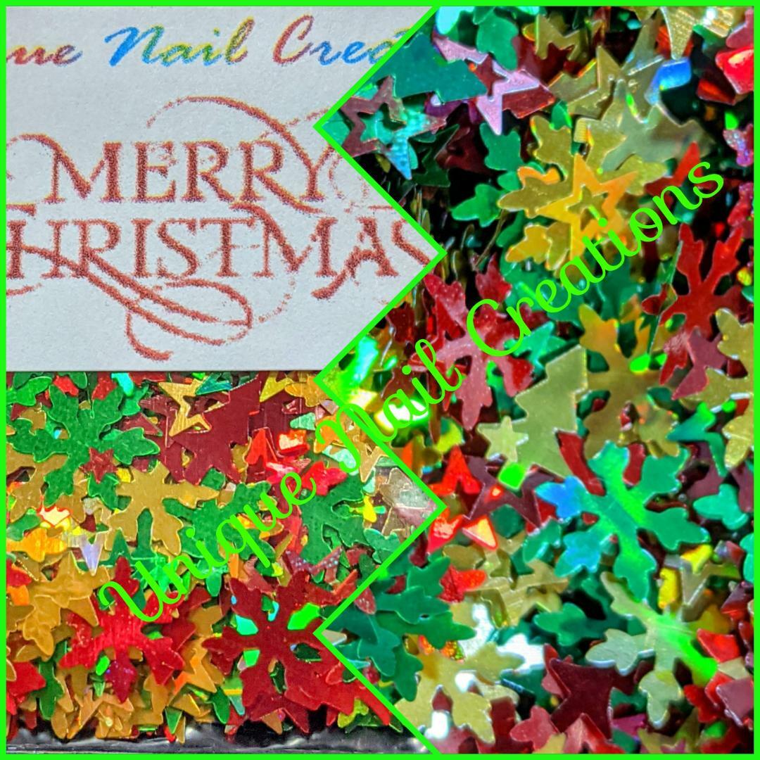Limited Edition Glitter Mix~MERRY CHRISTMAS~Nail Art/Body Glitter/festival/Slime