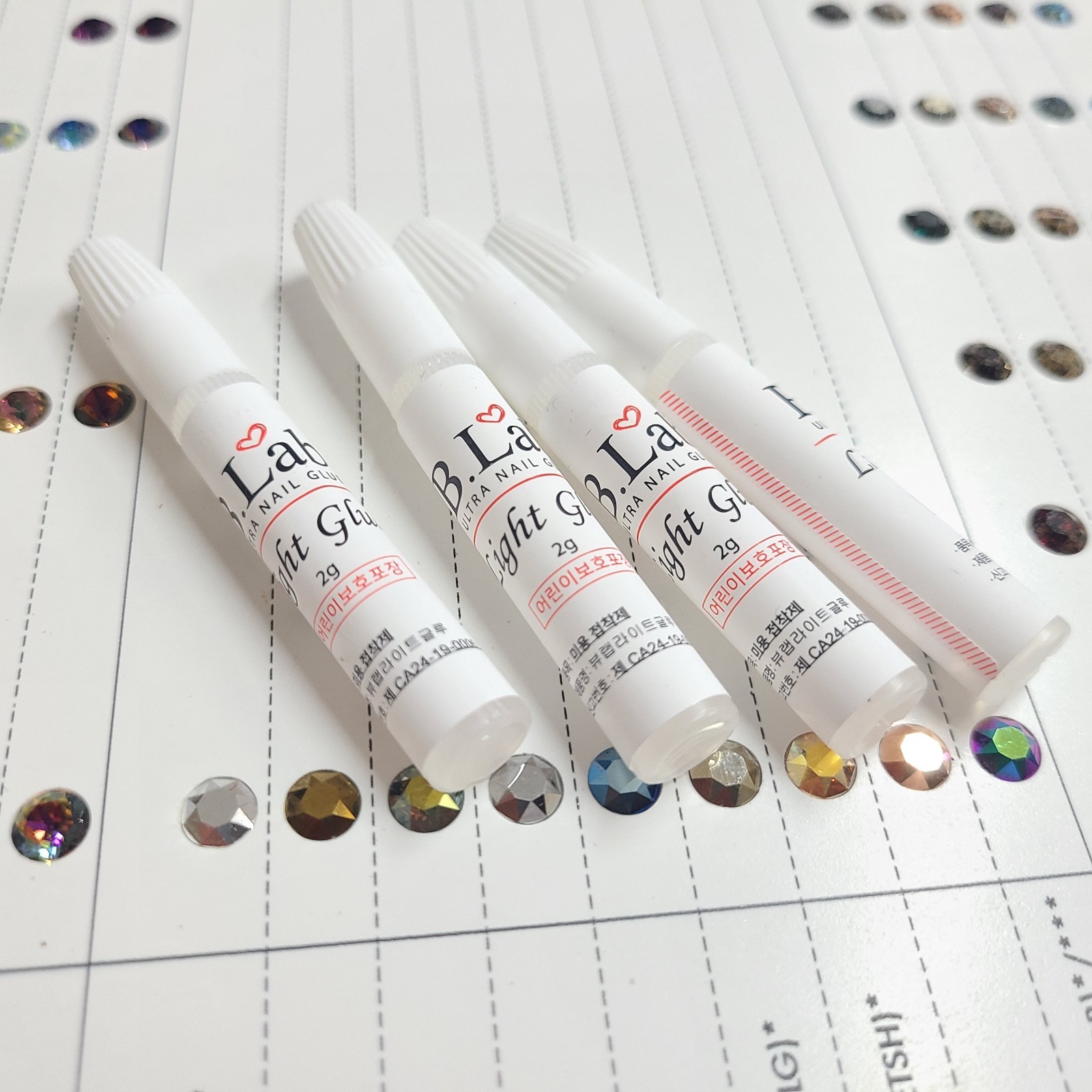 B.Lab Mini Nail Glue Adhesive for Nail Tip Art Parts Decoration K-Beauty