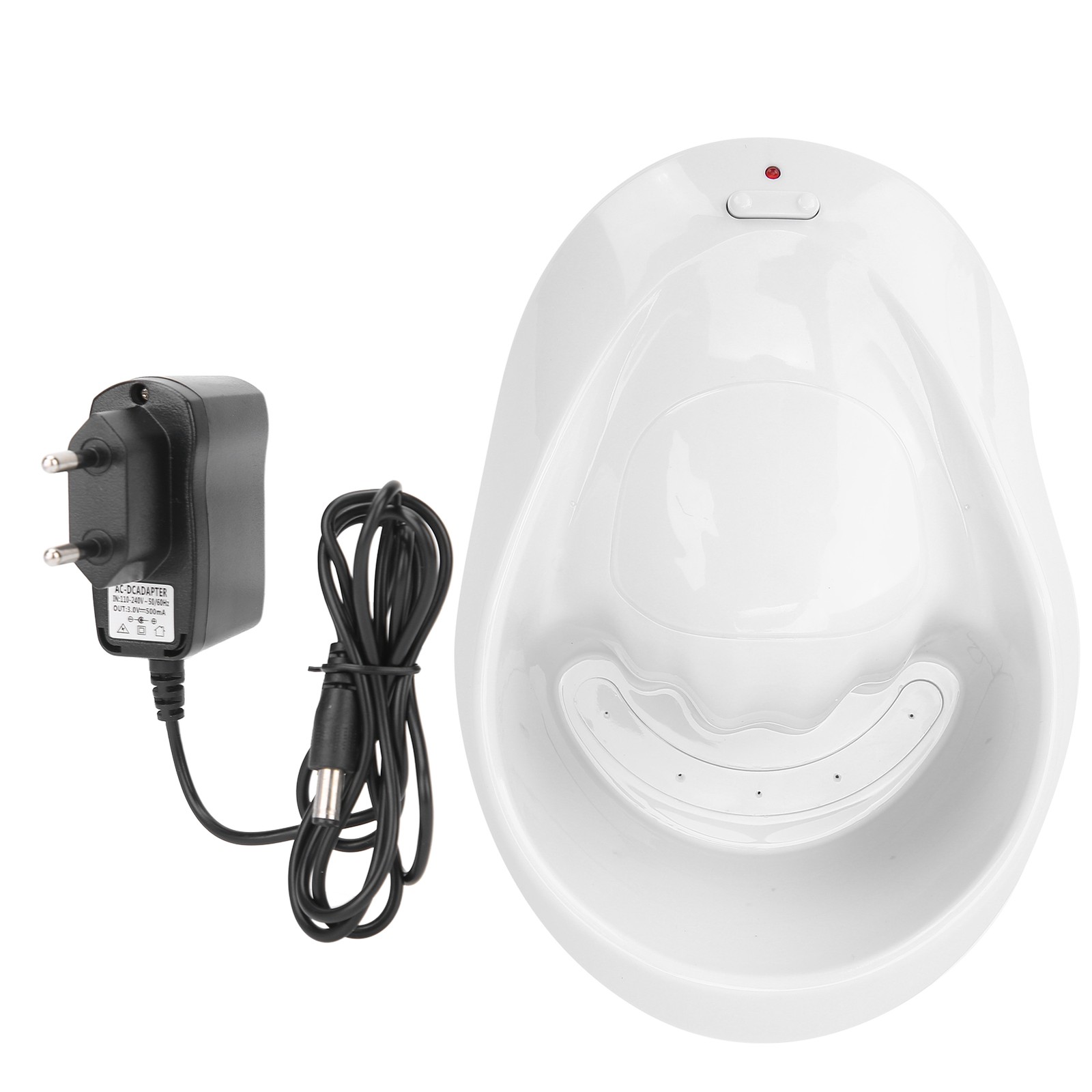 Electric Nail Soaking Bowl Bubble Vibration Hand Spa Massage Machine Manicure US