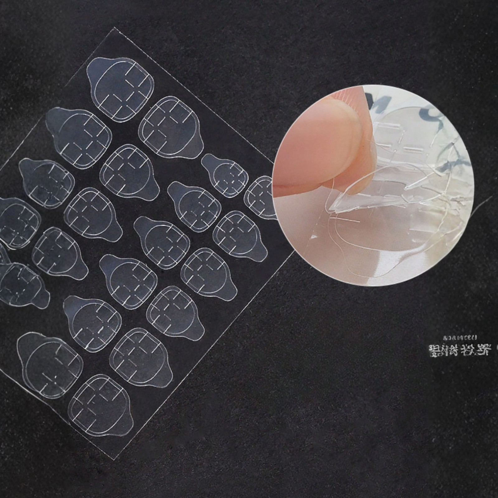 Double-Sided Jelly Nail Glue Tape Gel Stickers For Press-On Nails Adhesive Tabs