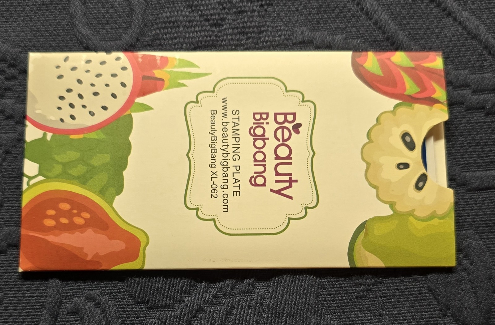 BeautyBigBang XL-062 Nail Stamp Plate Summer Picnic Plaid Flower Fruit Leaf HTF