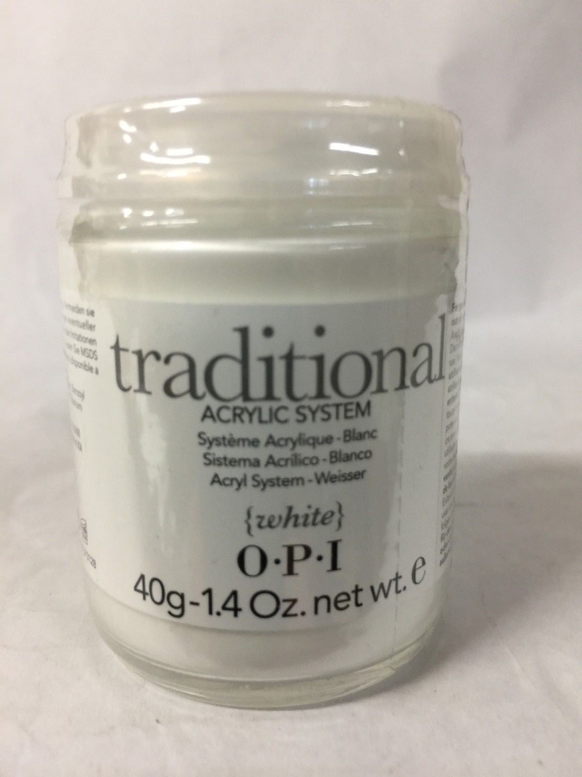 OPI TRADITIONAL ACRYLIC SYSTEM BLANC , WHITE 40g 1.4 oz