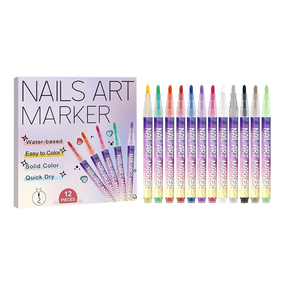 Nail Graffiti Pen for 3D Nail Art DIY Painting Nail Polish Pen Drawing Line ToJQ