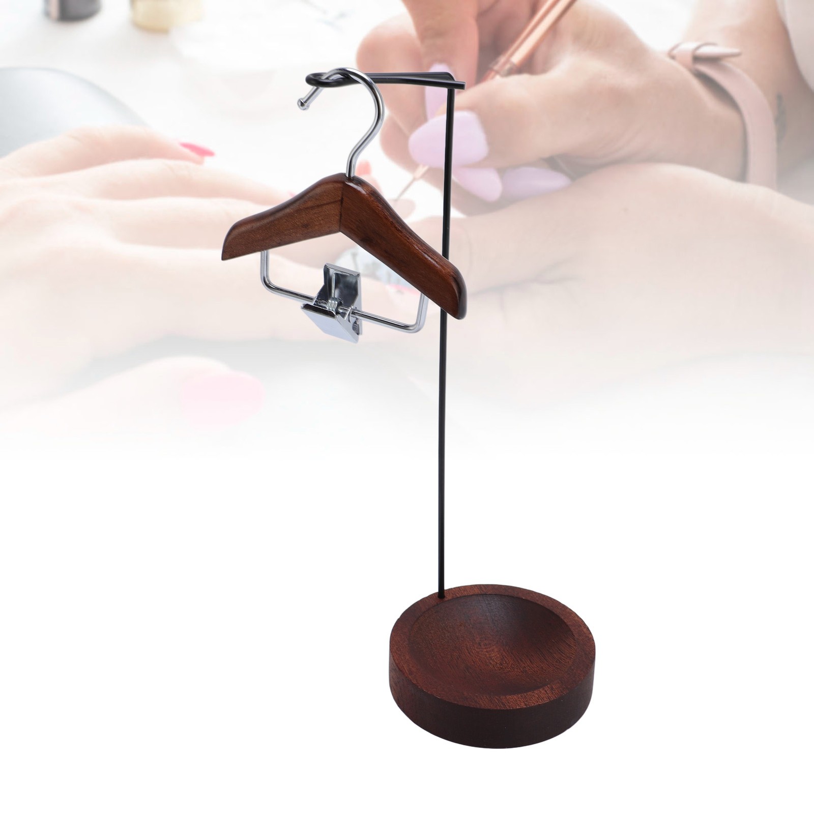 Nail Art Color Card Display Stand Elegant For Nail Studios Wood Easy To Use
