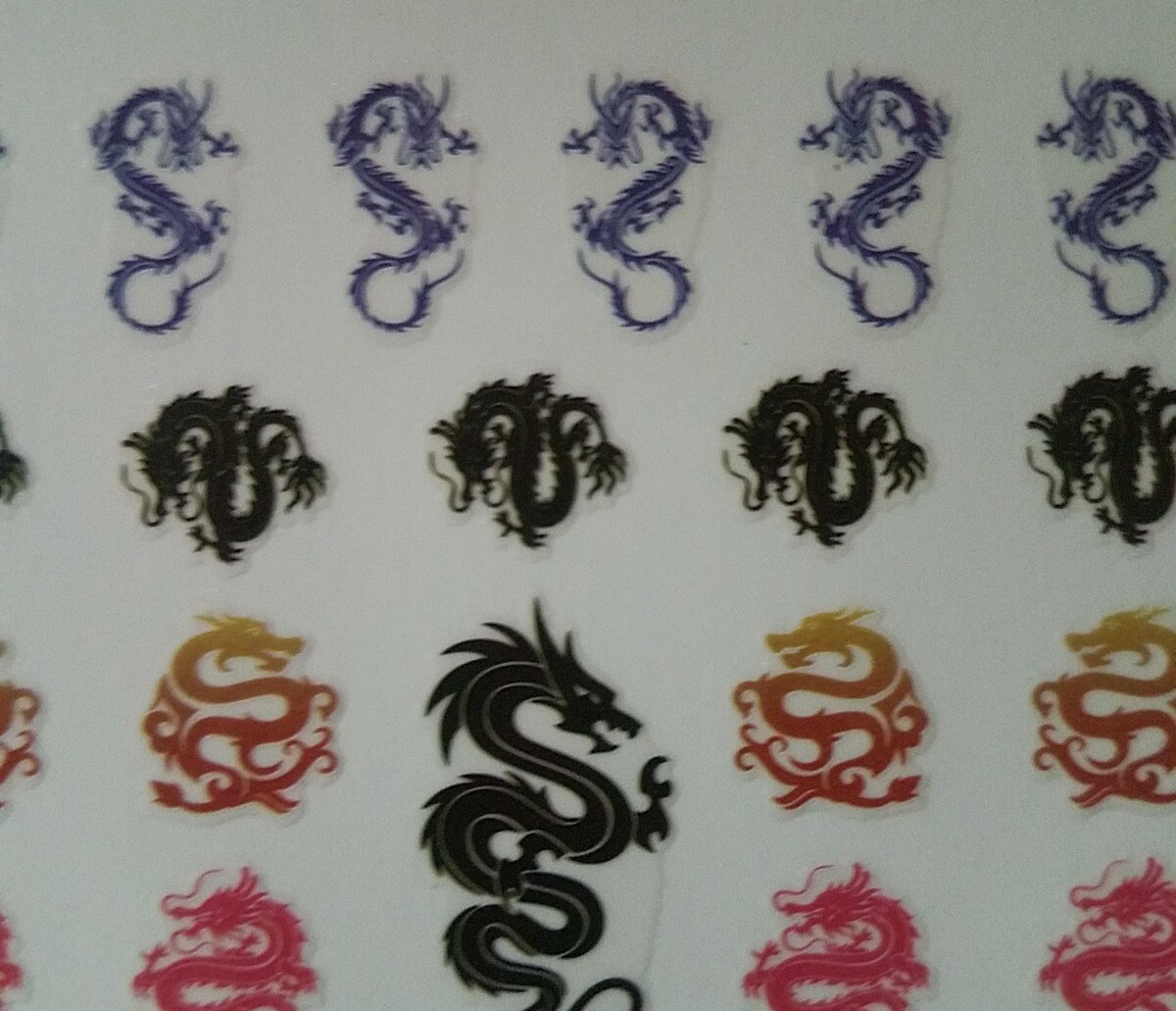 Dragon Nail Art Stickers