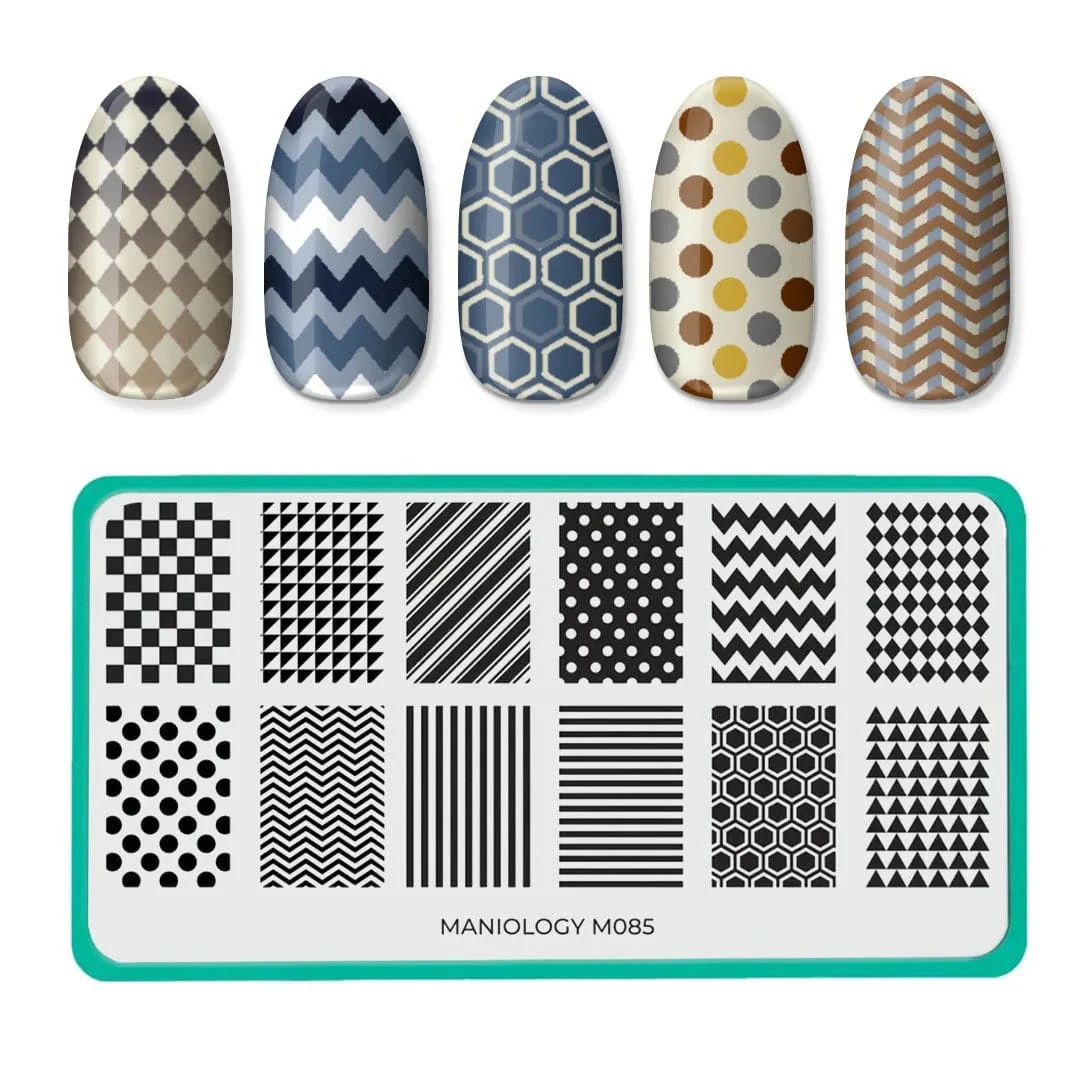 Maniology Nail Stamping Plate M085 Patterns
