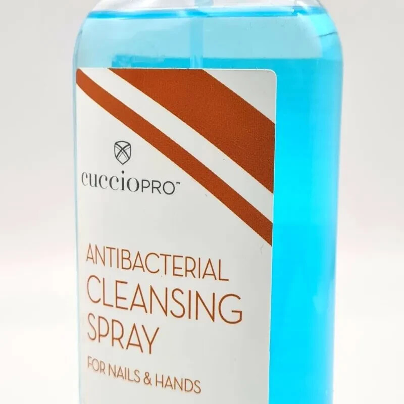 Cuccio Pro Antibacterial Cleansing Spray For Nails & Hands – 16 Fl.oz (473 ml)