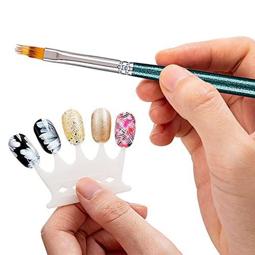 KAAGEE 3pcs Ombre Nail Brush Nail Paint Pen for Lace Line Gradient Color Ombre