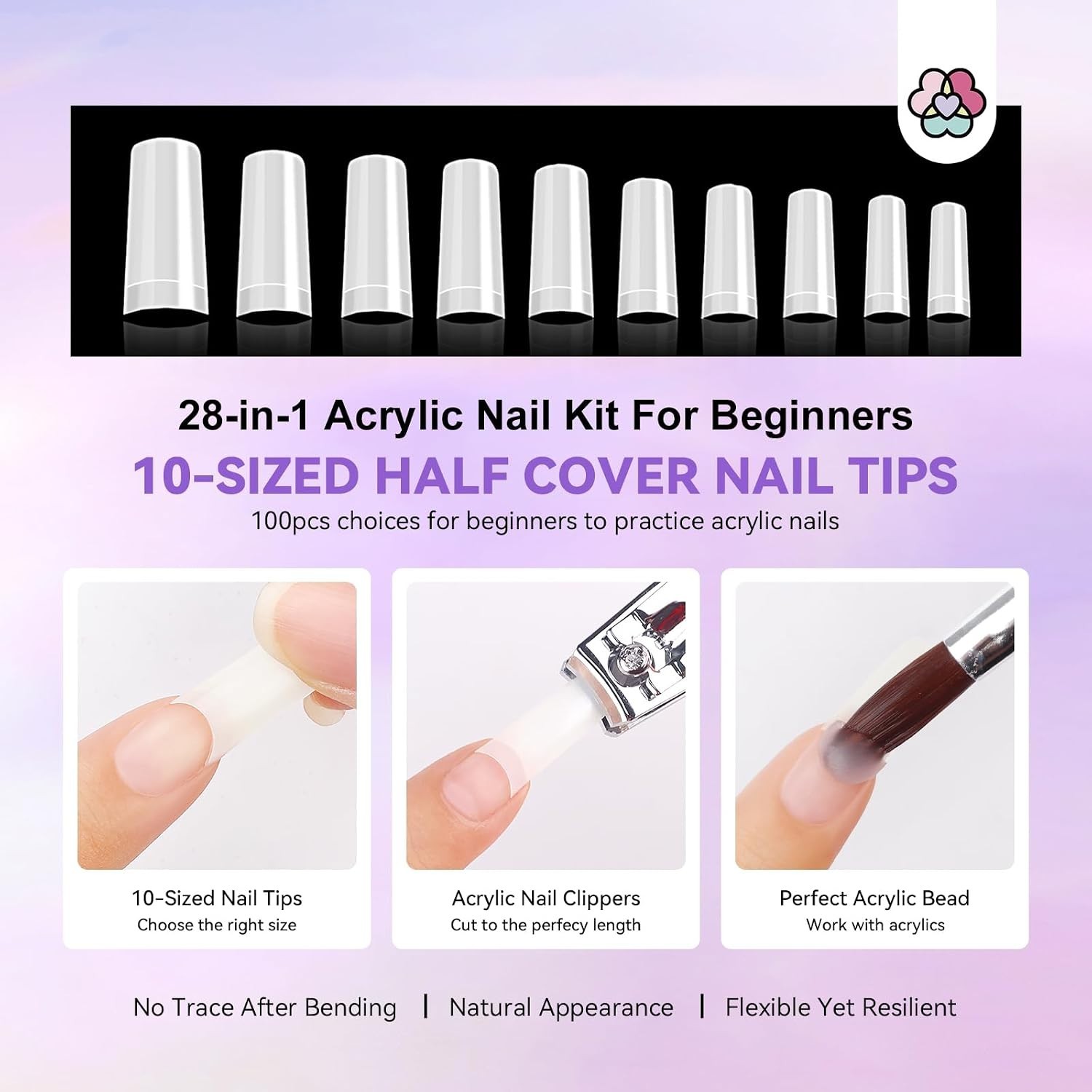 Comprehensive 28-in-1 Nail Set with 20000 RPM Drill & Glitter for Home Manicure