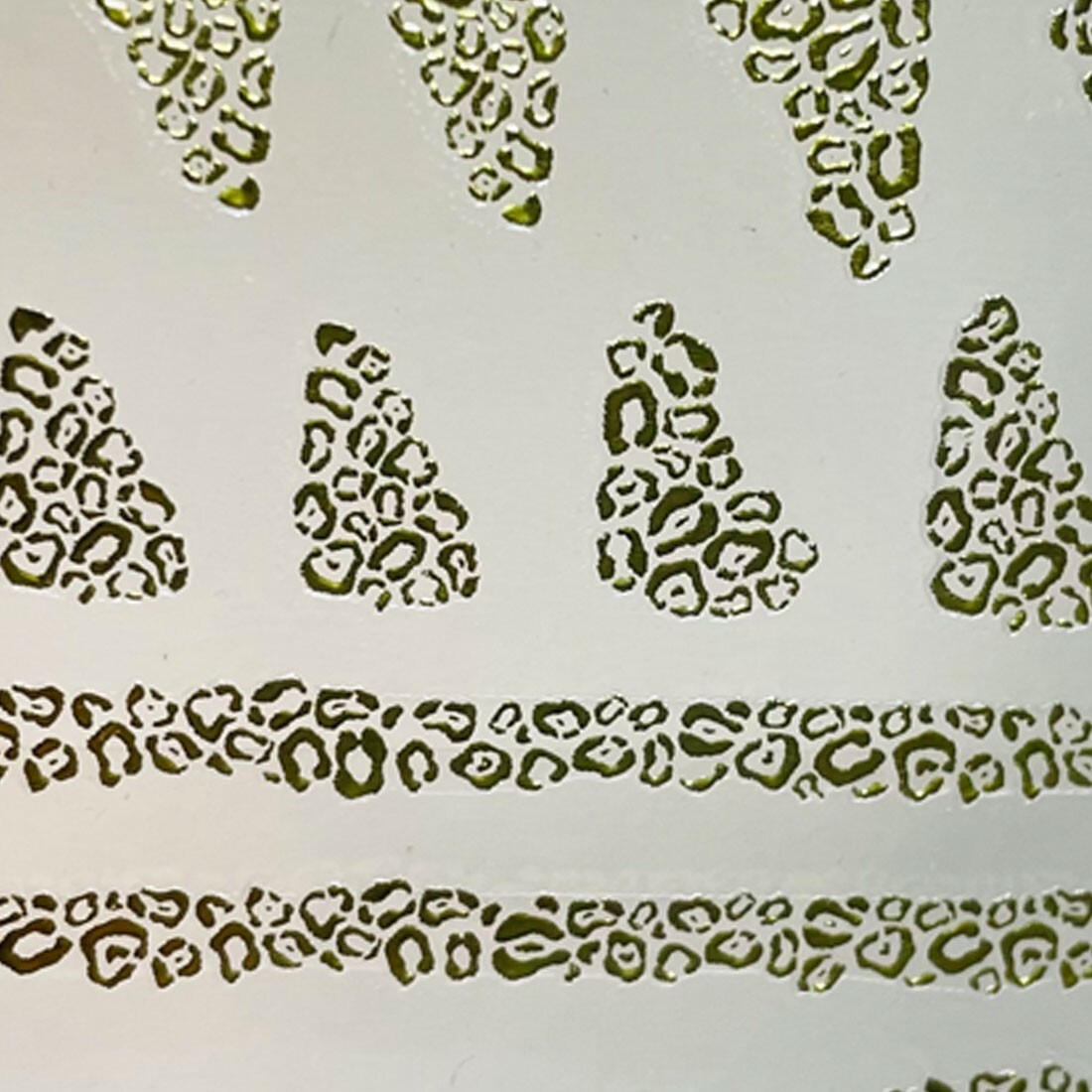 Nail Stickers Decal Party Gold Leopard Unique Special Vacation Decoration Beauty
