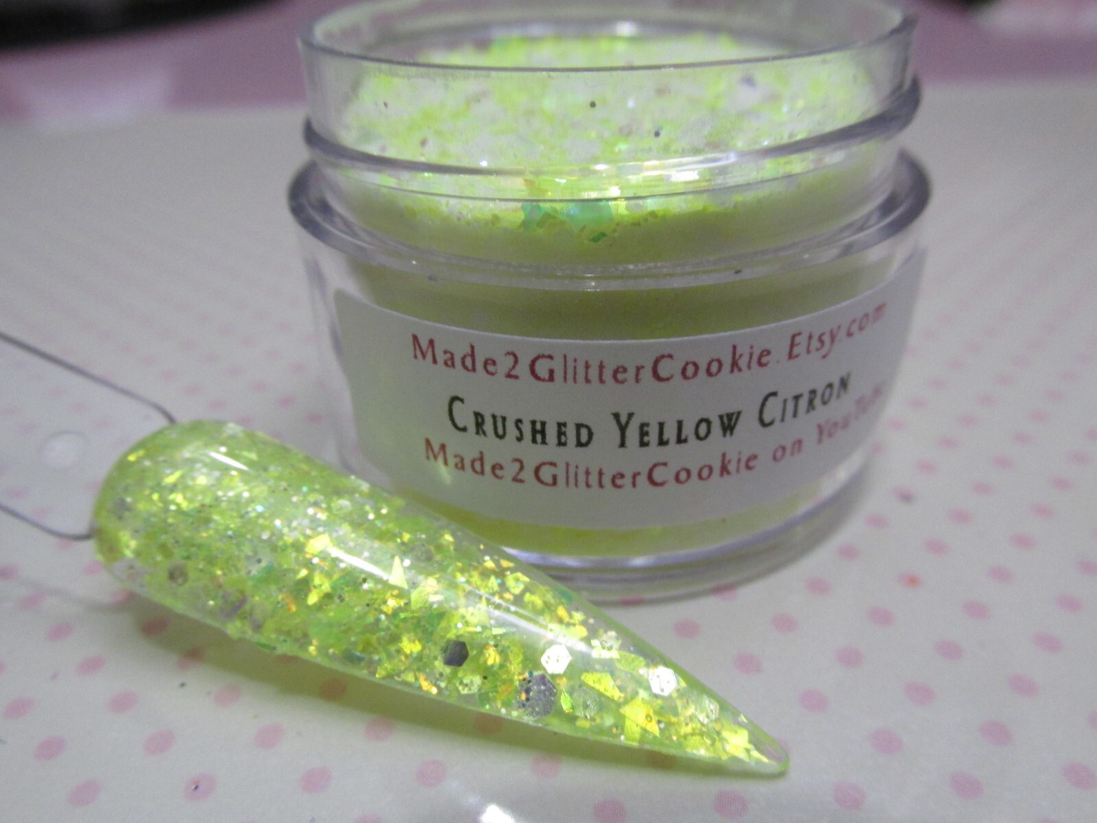Glitter Flakes Crushed Jewels nail art set