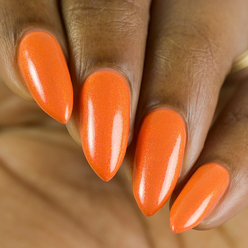 Whats Up Nails – Lush Orangery Regular Polish (Coral with Shimmer), Nail Polish