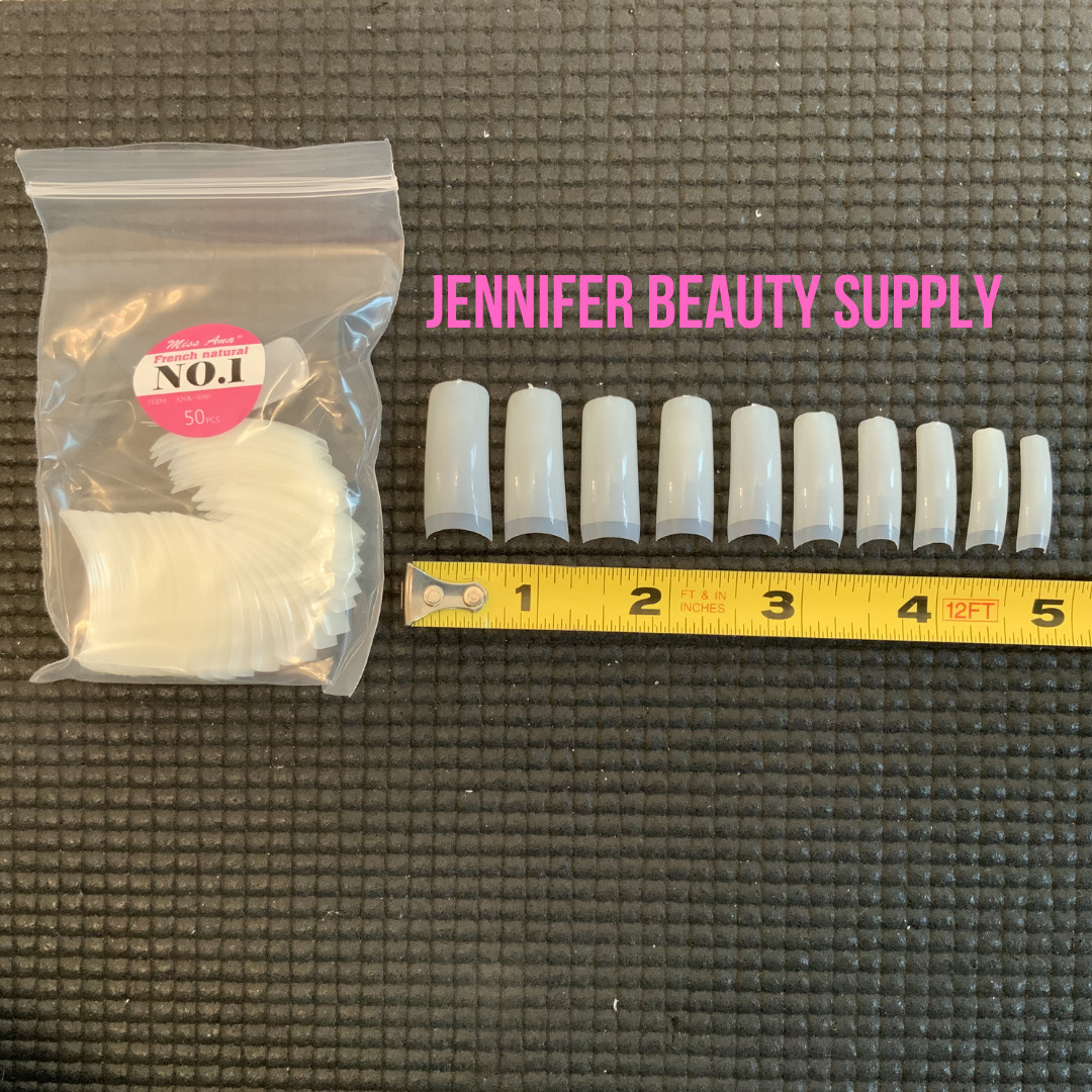 500 PCS FALSE ACRYLIC FRENCH NATURAL MISS ANA NAIL TIPS | US SELLER