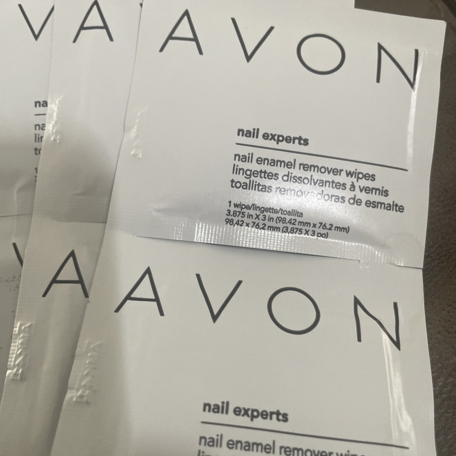 Avon Nail Experts Nail Enamel Remover Wipes 10 wipes nail polish mani pedi;;