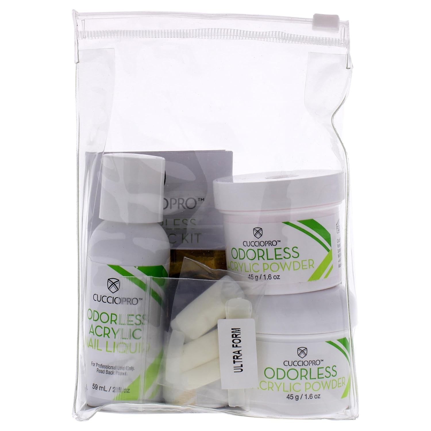 Cuccio PRO Odorless Acrylic Ultra Form Nail Kit Intermediate