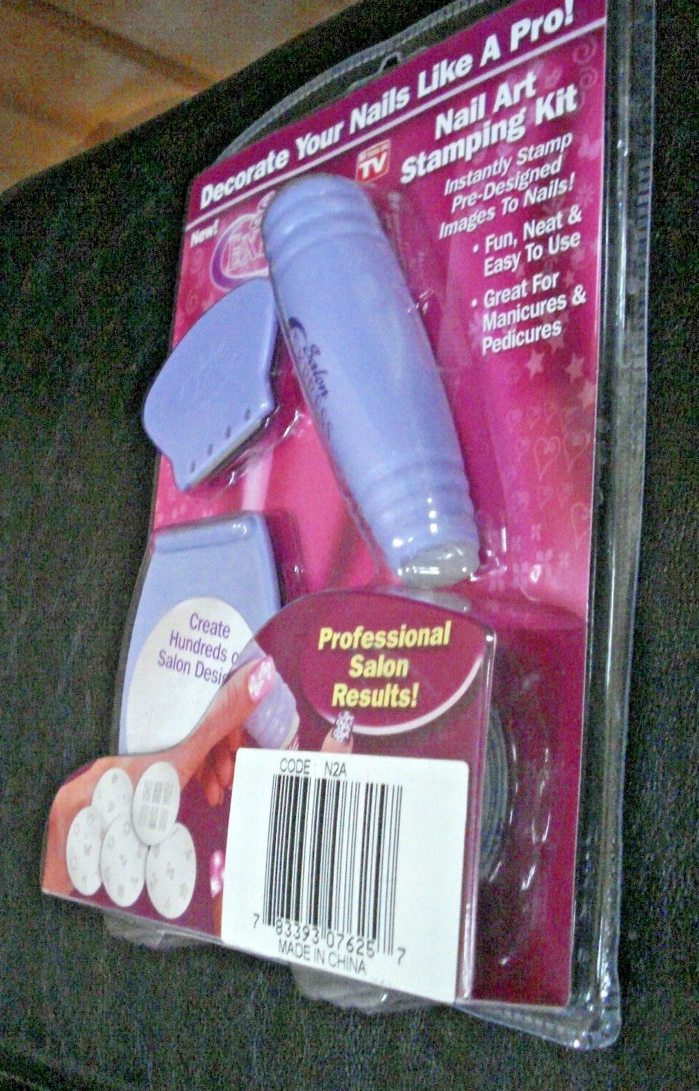 AWESOME 2012 Salon Express Nail Art Stamping Kit AS SEEN ON TV NEW! SEALED!