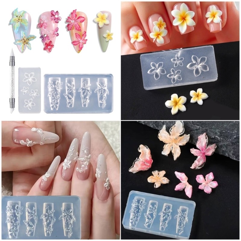 Flower Shape Small Accessories Crafting Mold for Beauty Enthusiasts Present
