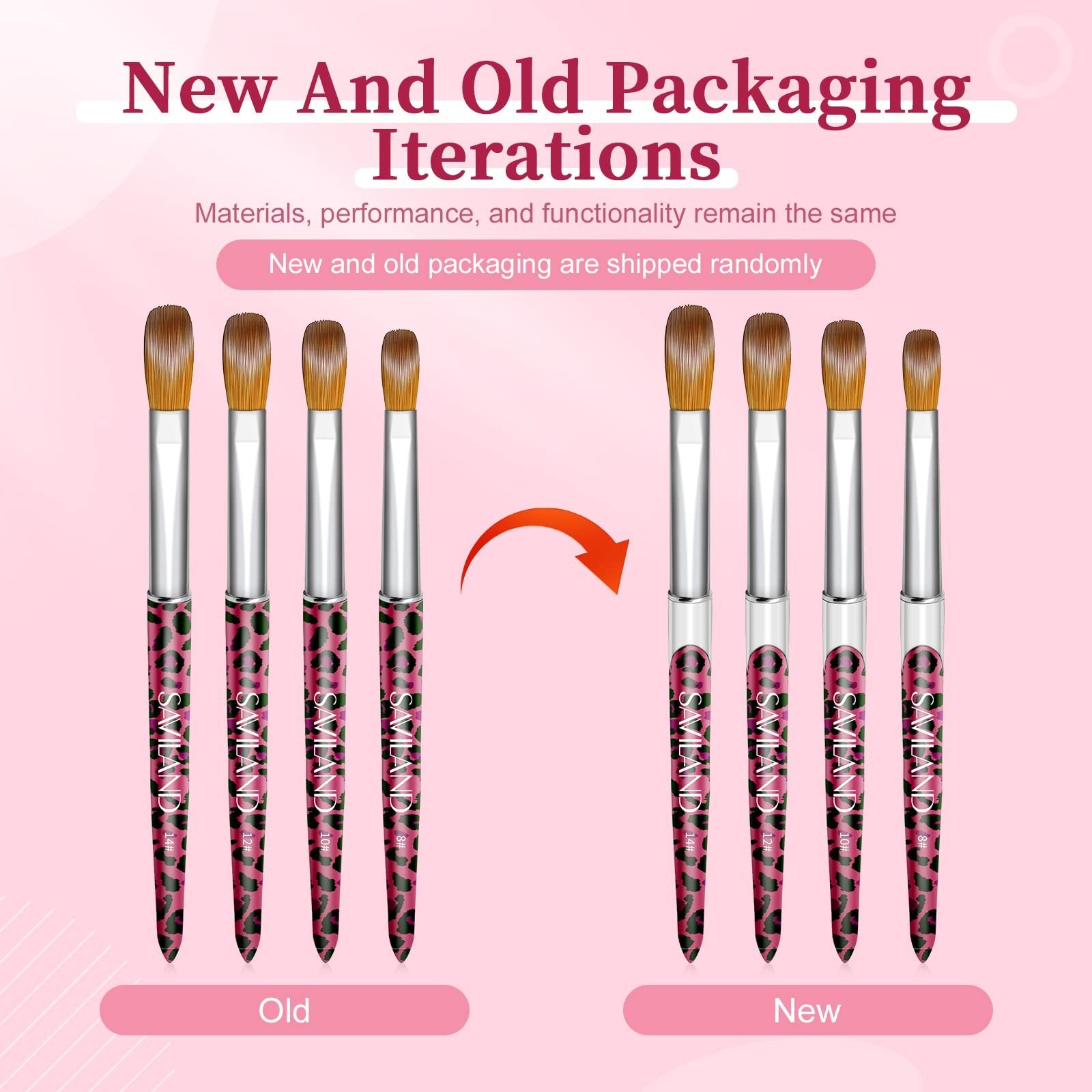 4PCS Kolinsky Acrylic Nail Brush Set – Professional Brushes for Acrylic Powder &
