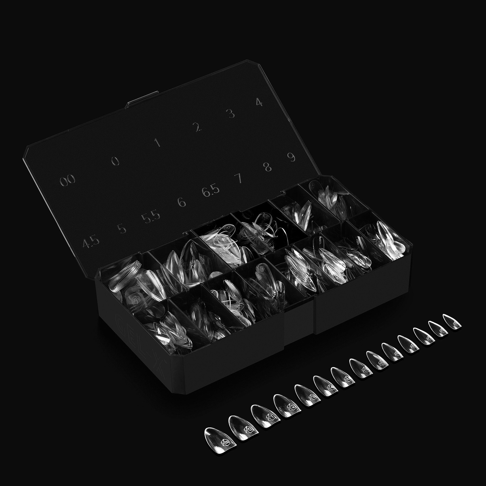 Apres Gel-X Sculpted Almond Medium Tips Box 10 Sizes 500pcs
