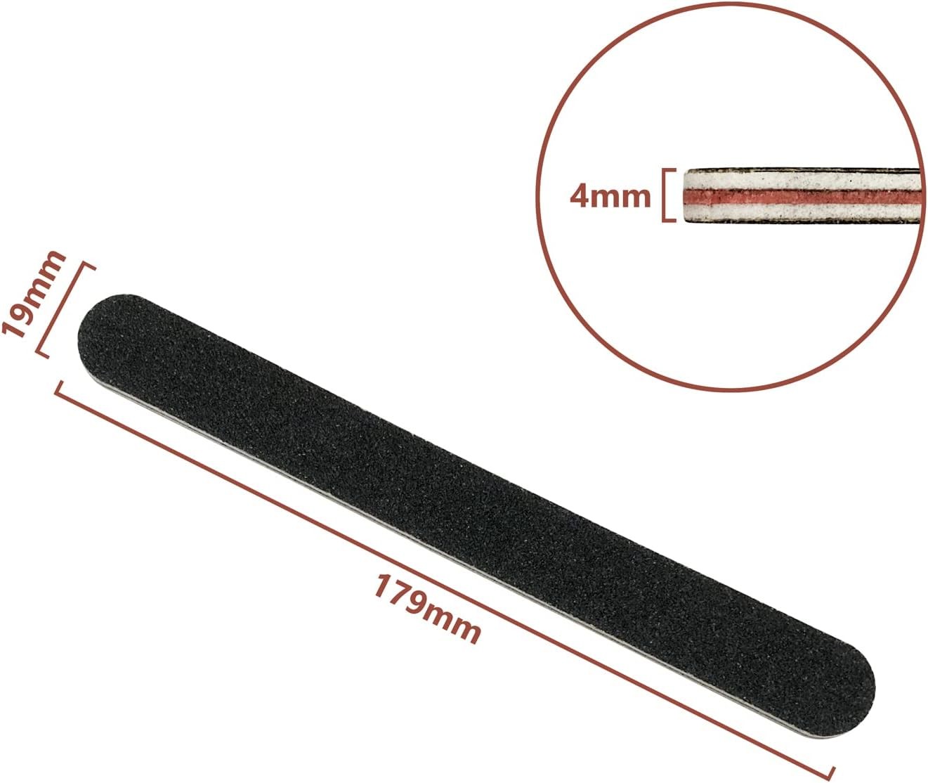 Nail File Profal Double Sided 100/180 Grit Nail Files Emery
