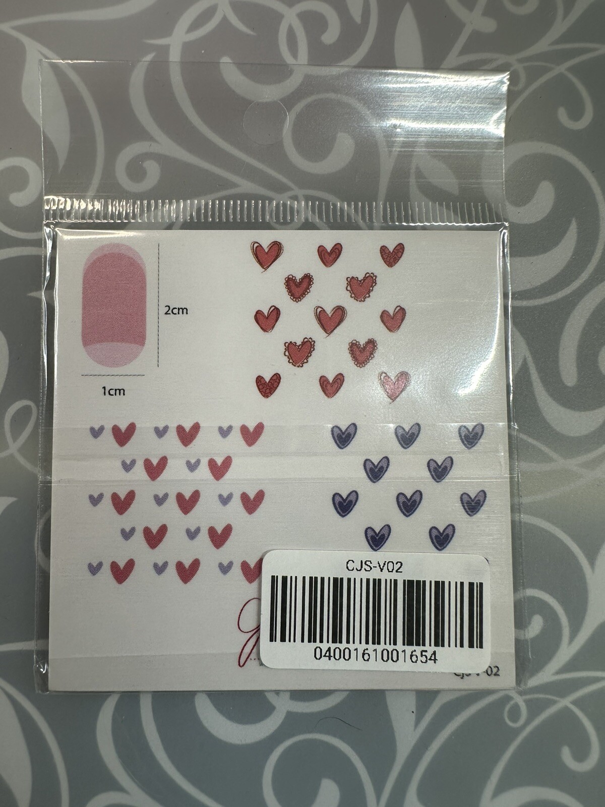 Clear Jelly Stamper CJS- V 02 Nail Stamping Plate