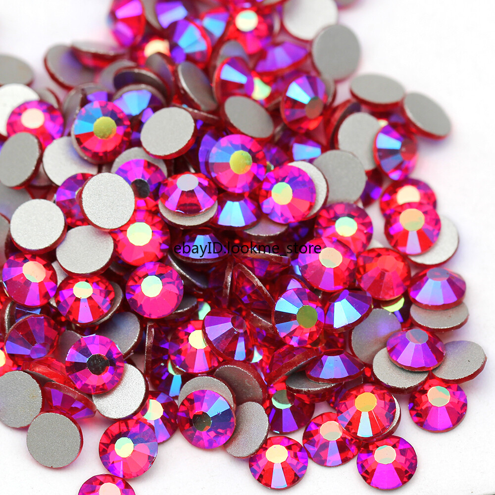 1440 Crystal Rhinestones Flatback Glass Beads for Crafts DIY Nail Art Decoration