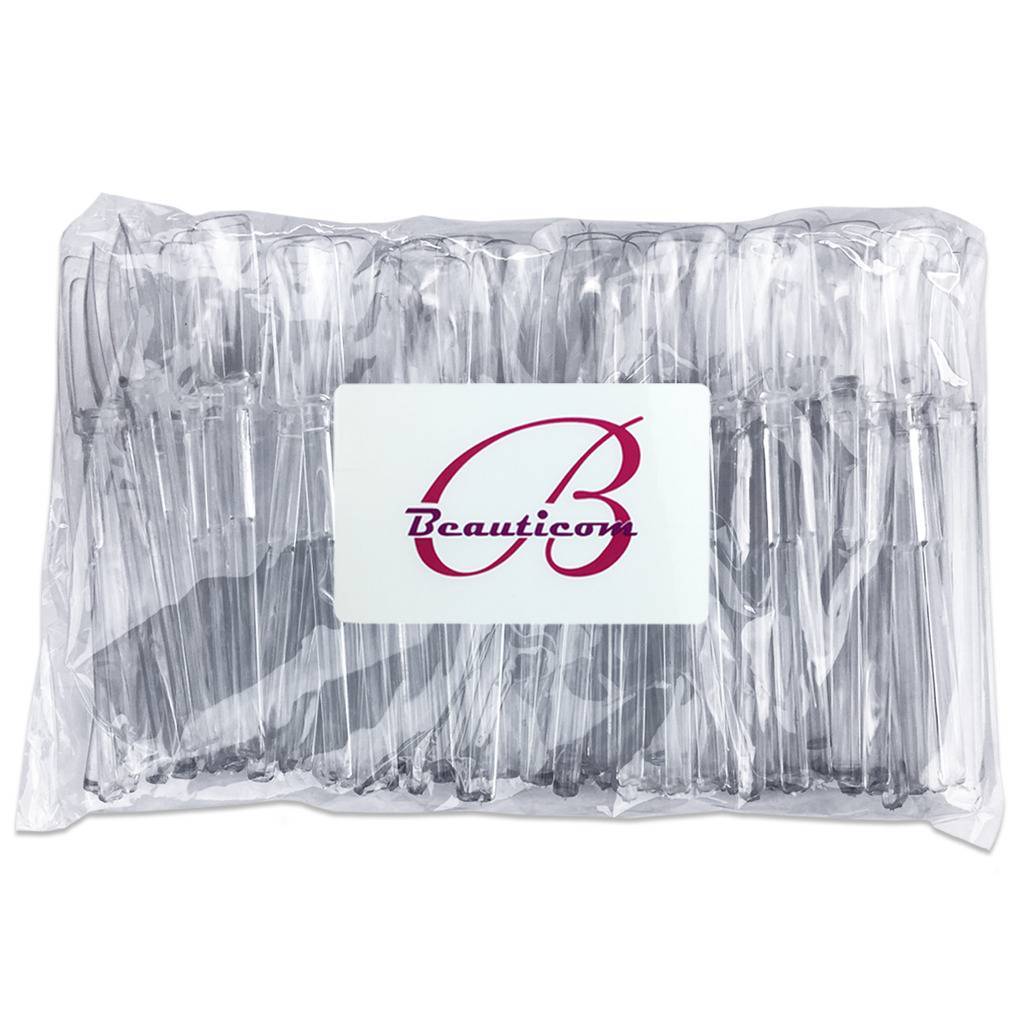 100pcs Beauticom Refill Clear Plastic Extra Nail Art Color Display Tip Sticks