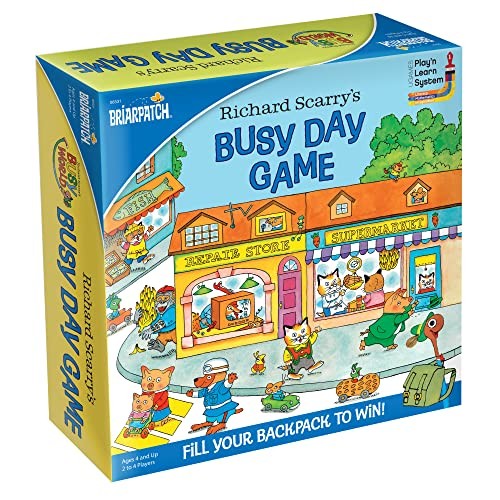 Briarpatch, Richard Scarry’s Busy Day 2.5 x 15.5 x 10.5 inches, Multicolor