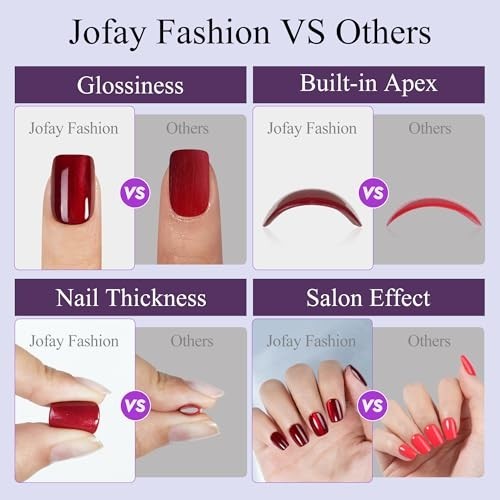 Cat Eye Press on Nails – 5 Styles, 160Pcs Glitter Acrylic Fake Nails for Women