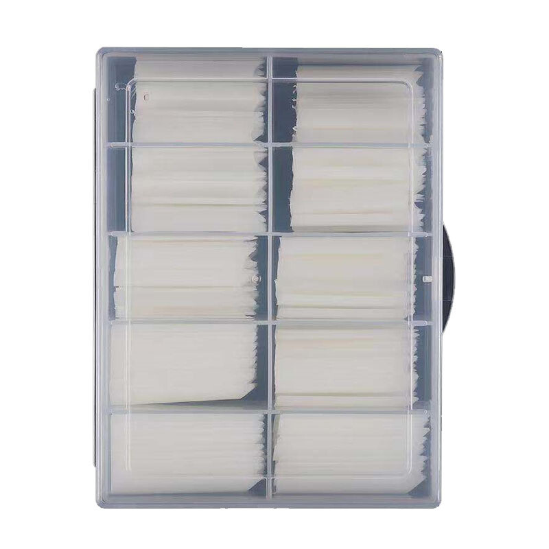 200Pcs XXL C Curve Nail Tips Extra Long Square Fake Nails Half Cover False Nail