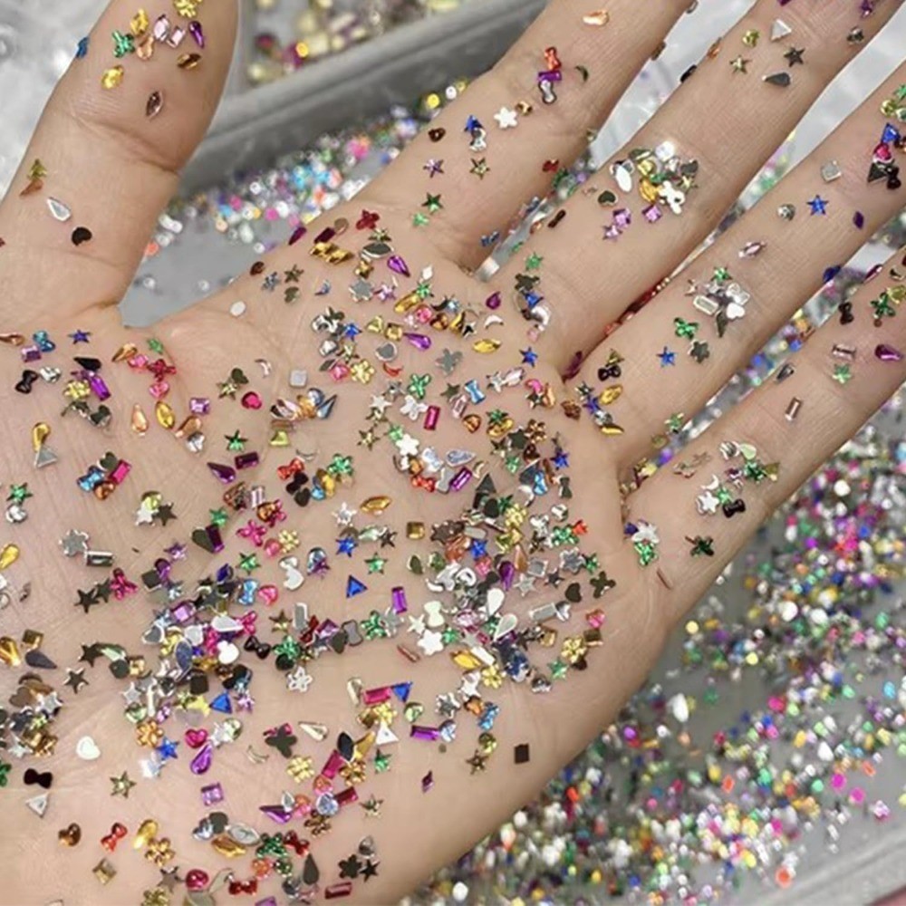 Multi Shape Flat Back Crystals Rhinestones for Nails DIY Crafts Bling Gems