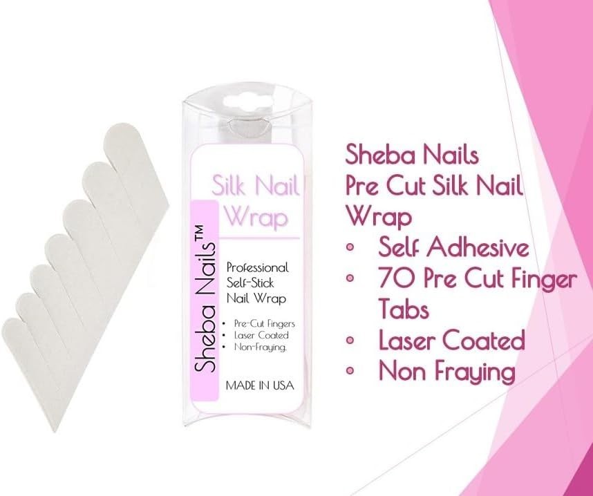 Add Strength with White Silk Nail Wrap – 70 Tabs