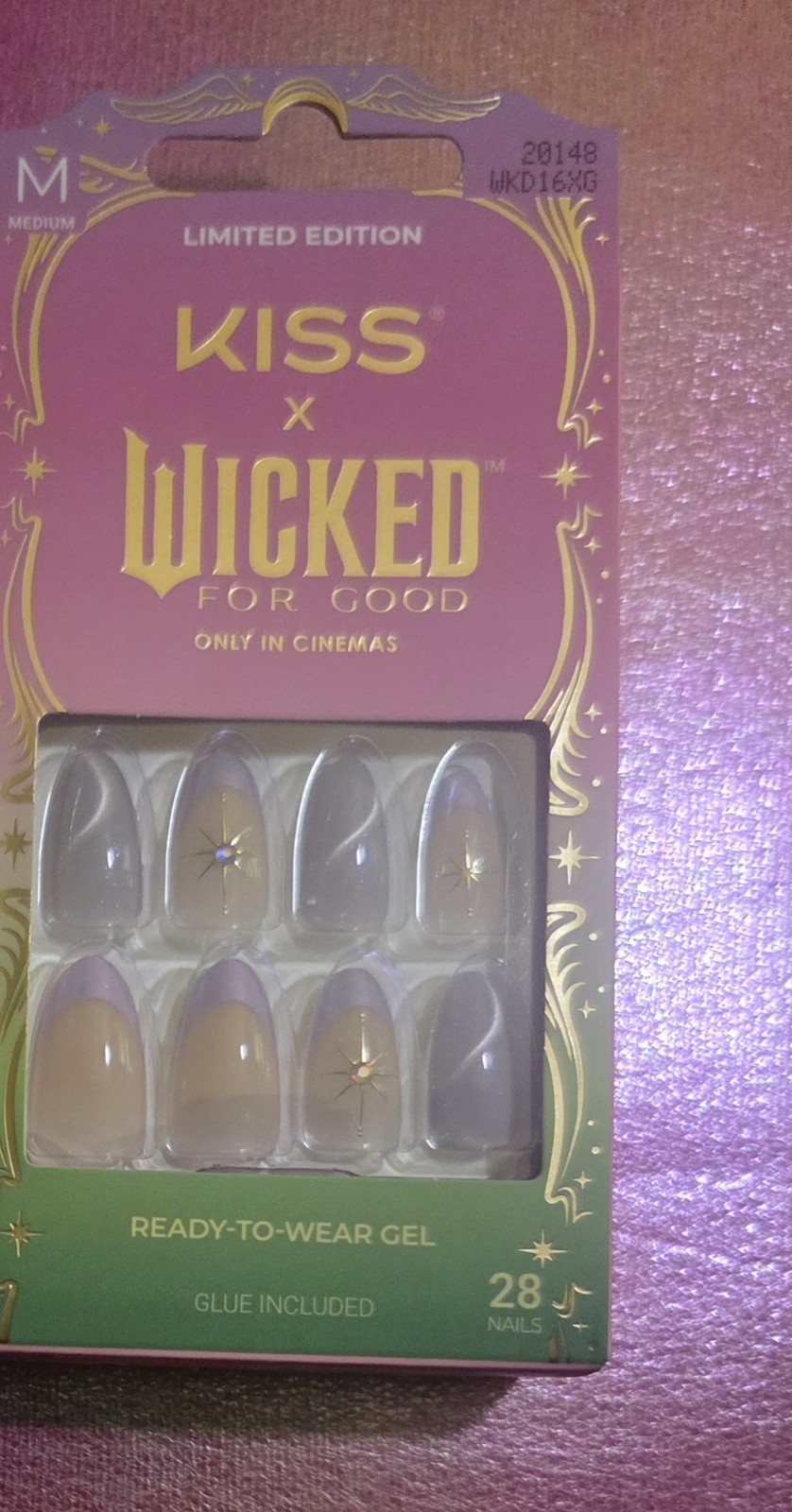Lot of (2) Kiss Wicked For Good Nail Sets * Limited edition *