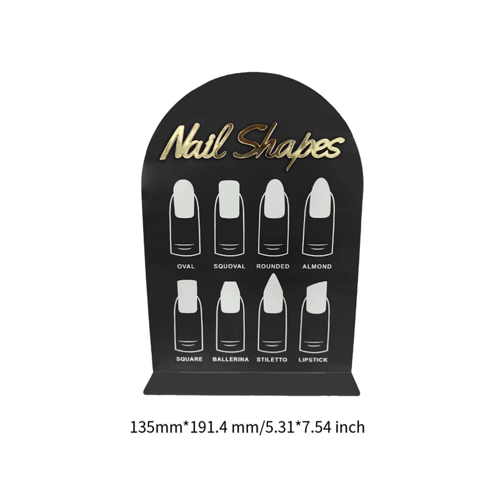 Nail Art Display Stand DIY Professional Salon Nail Color Board Nails Tips Sample