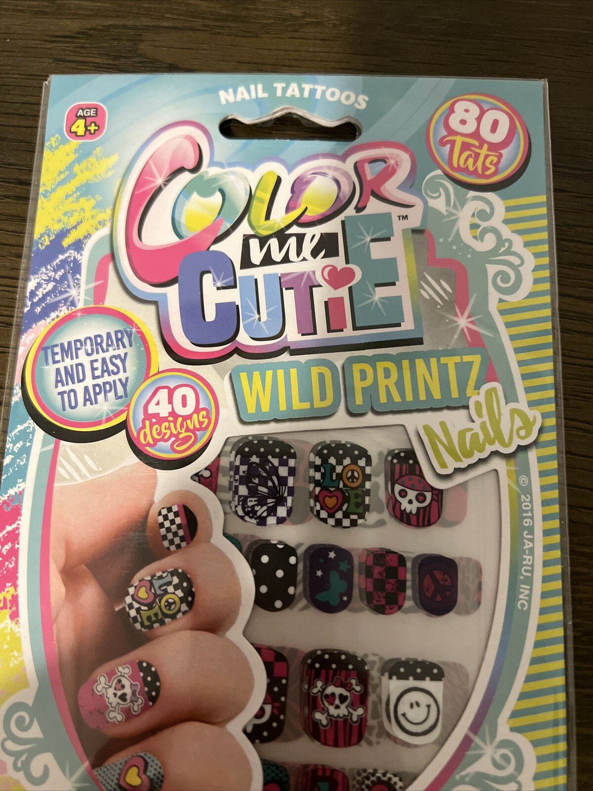 Color Me Cutie Dress-Up Nail Tattoo Wild Printz