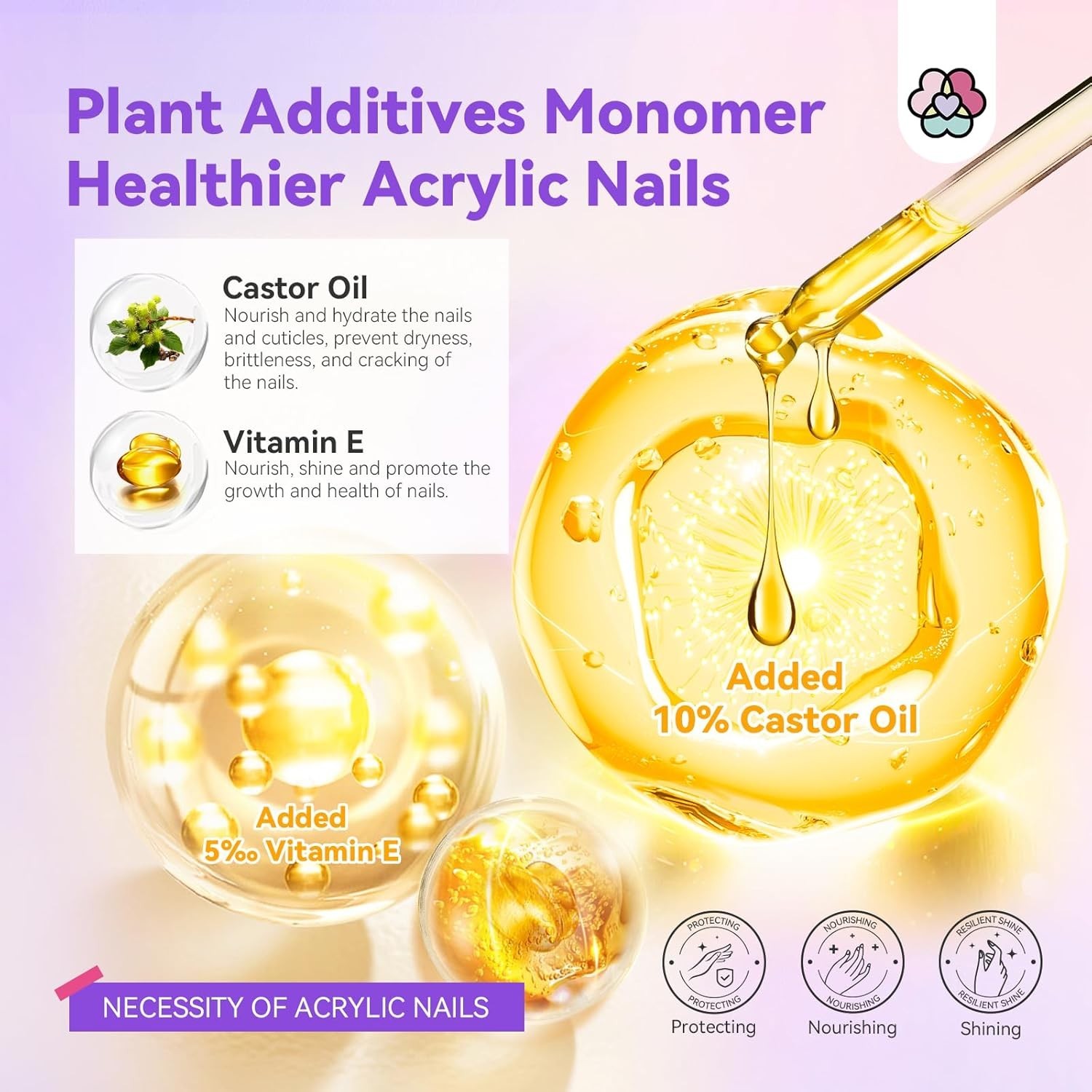 Professional 8OZ Acrylic Monomer Kit: Brushes, Dappen Dish & Nail Forms Included