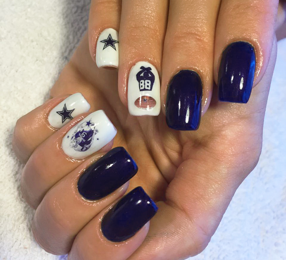 Dallas Cowboys Nail Art Stickers Transfers Decals Set of 38 – A1313